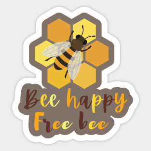 Bee happy Sticker